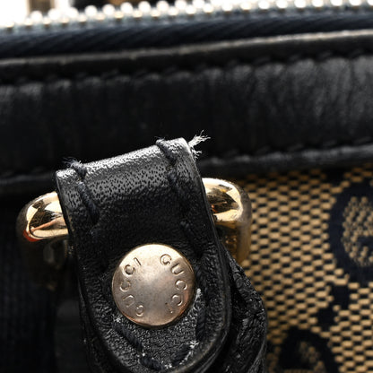 Gucci Monogram Vintage Web Medium Top Handle Bag Beige Blue 13 of 13
