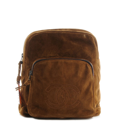 Chanel Suede Backpack Brown 1 of 7