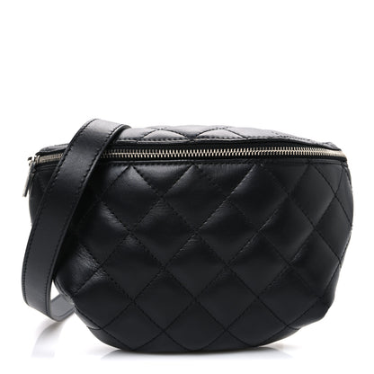 Chanel Lambskin Quilted Waist Belt Bag Black 1 of 11