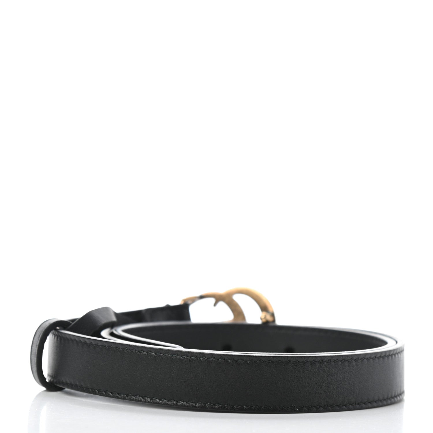 Gucci Calfskin Double G 20mm Belt 70 28 Black 2 of 5