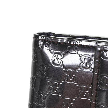 Gucci Shine Guccissima French Flap Trademark Wallet Melanzana 8 of 8