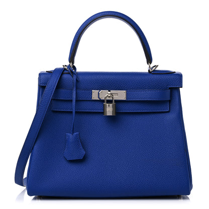 Hermes Togo Kelly Retourne 28 Bleu Electrique 1 of 12
