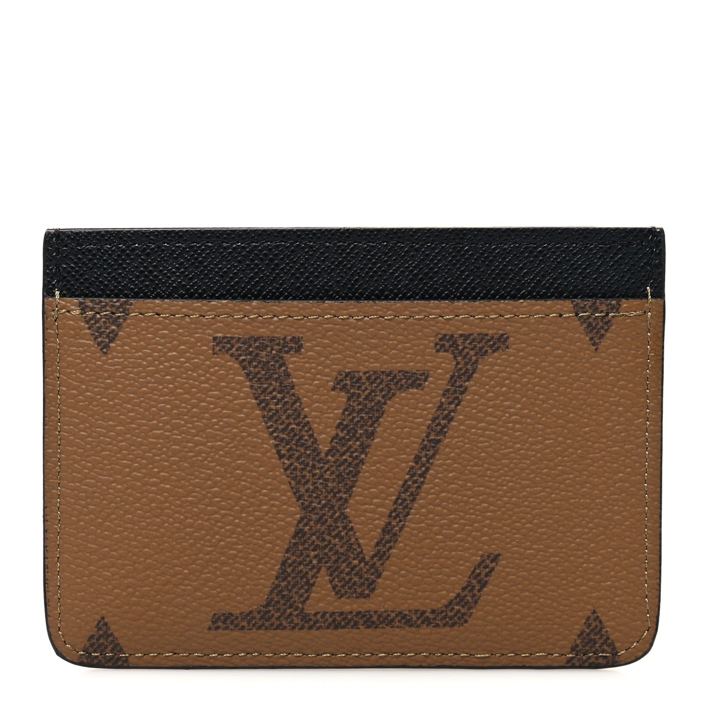 Reverse Monogram Side Up Card Holder