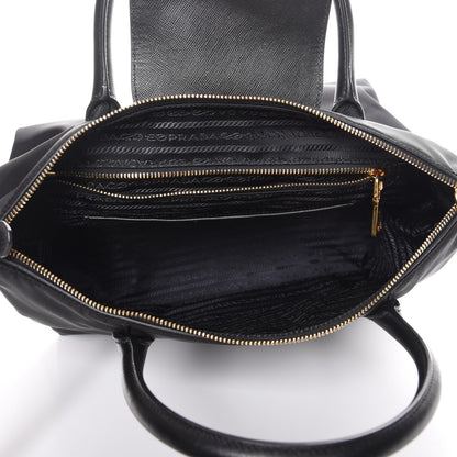 Prada Saffiano Tessuto Nylon Tote Nero Black 6 of 9