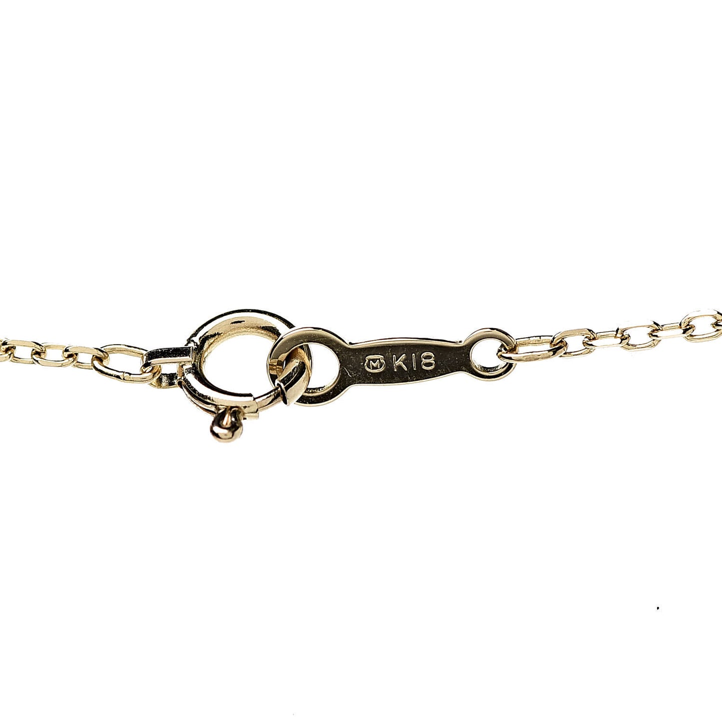 18K Yellow Gold Diamond Akoya Pearl 5mm Bar Pendant Necklace
