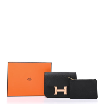 Hermes Epsom Constance Slim Wallet Black 9 of 9
