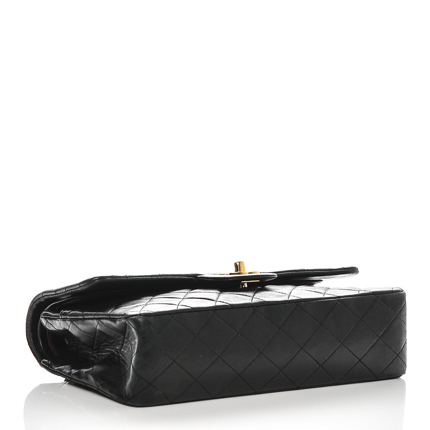 Chanel Lambskin Quilted Medium Double Flap Black 4 of 8