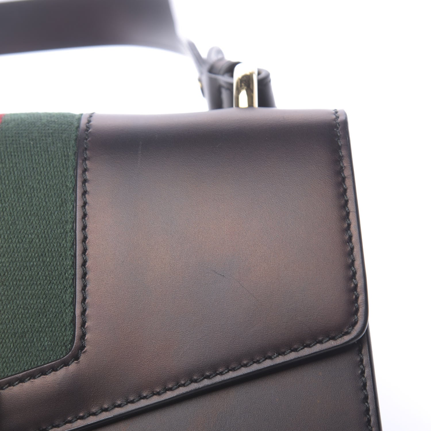 Gucci Calfskin Small Sylvie Shoulder Bag Black 12 of 20