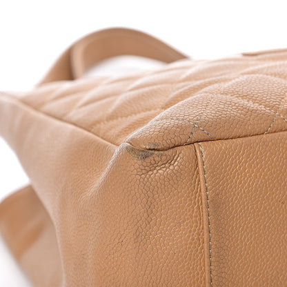 Chanel Caviar Quilted Grand Shopping Tote GST Beige 14 of 19