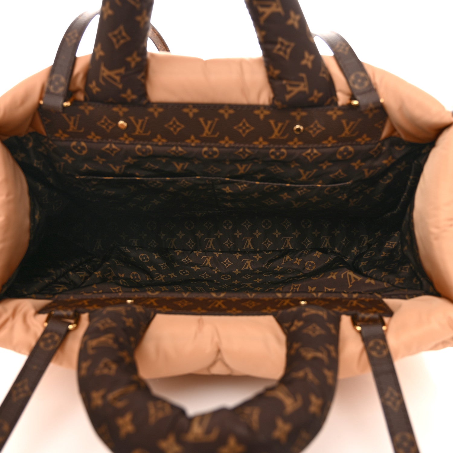 Louis Vuitton Econyl Monogram Pillow Giant Onthego GM Beige 5 of 11