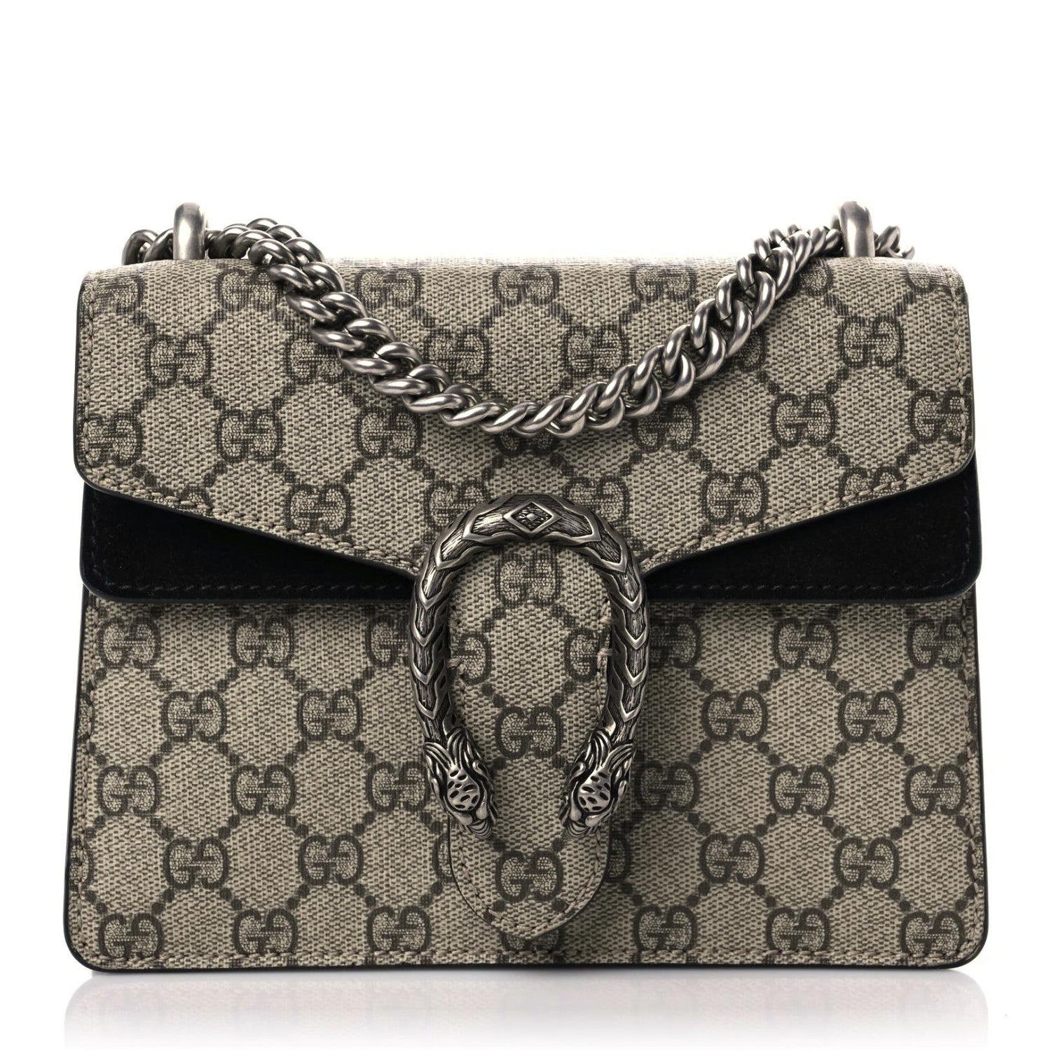 Gucci GG Supreme Monogram Mini Dionysus Shoulder Bag Black 1 of 12