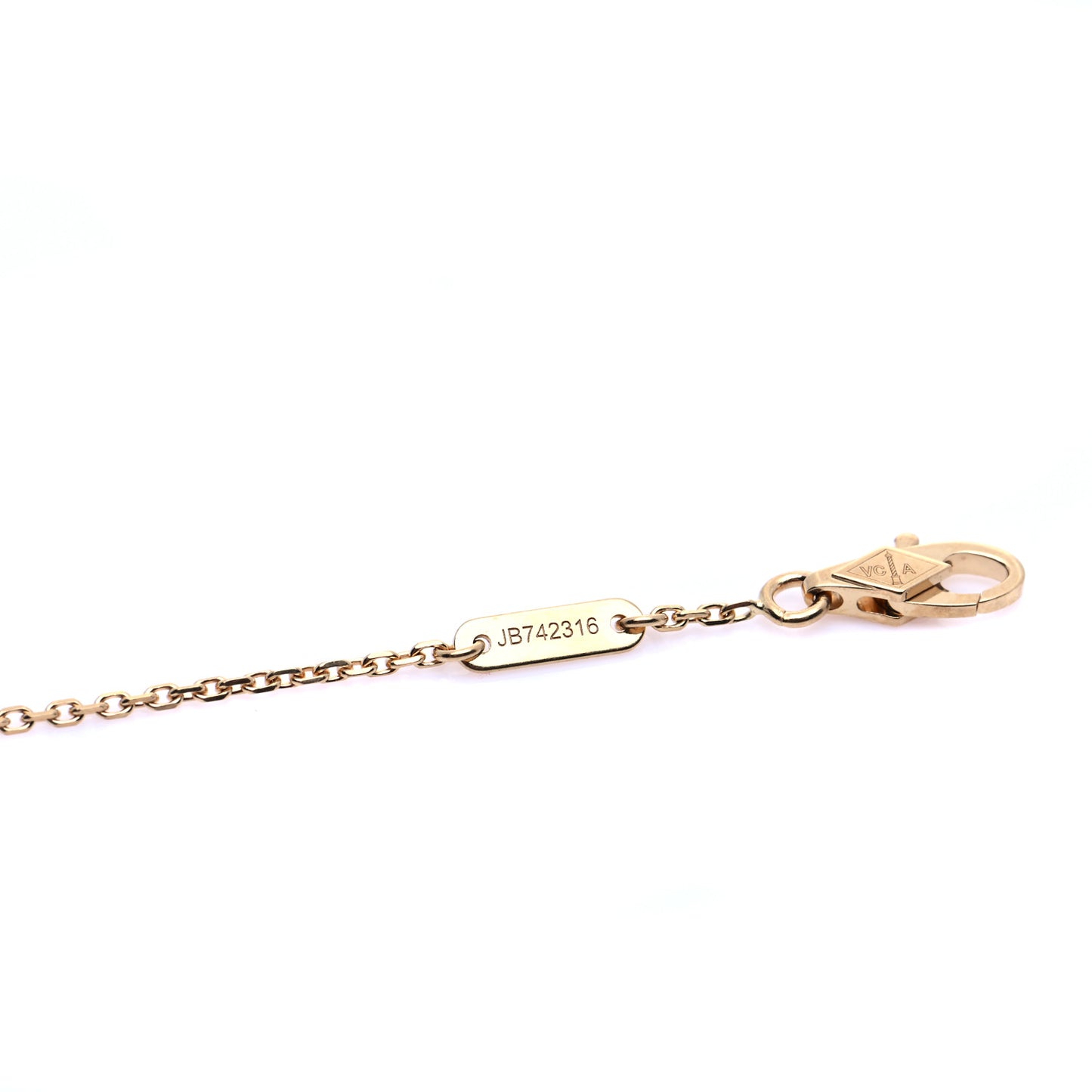 18K Yellow Gold Mother of Pearl Sweet Alhambra Bracelet