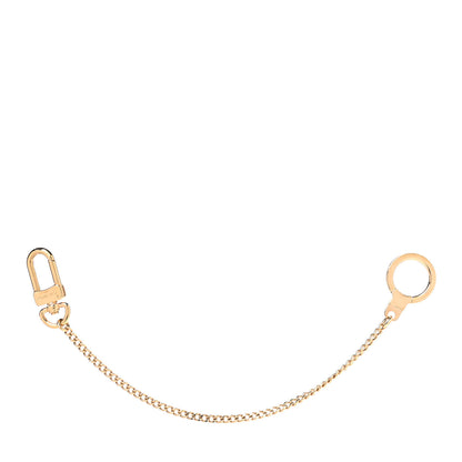 Louis Vuitton Metal Pochette Extender Key Ring Chain Gold 1 of 3