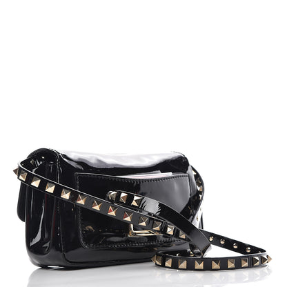 Valentino Garavani Patent Mini Rockstud Crossbody Bag Black 5 of 17