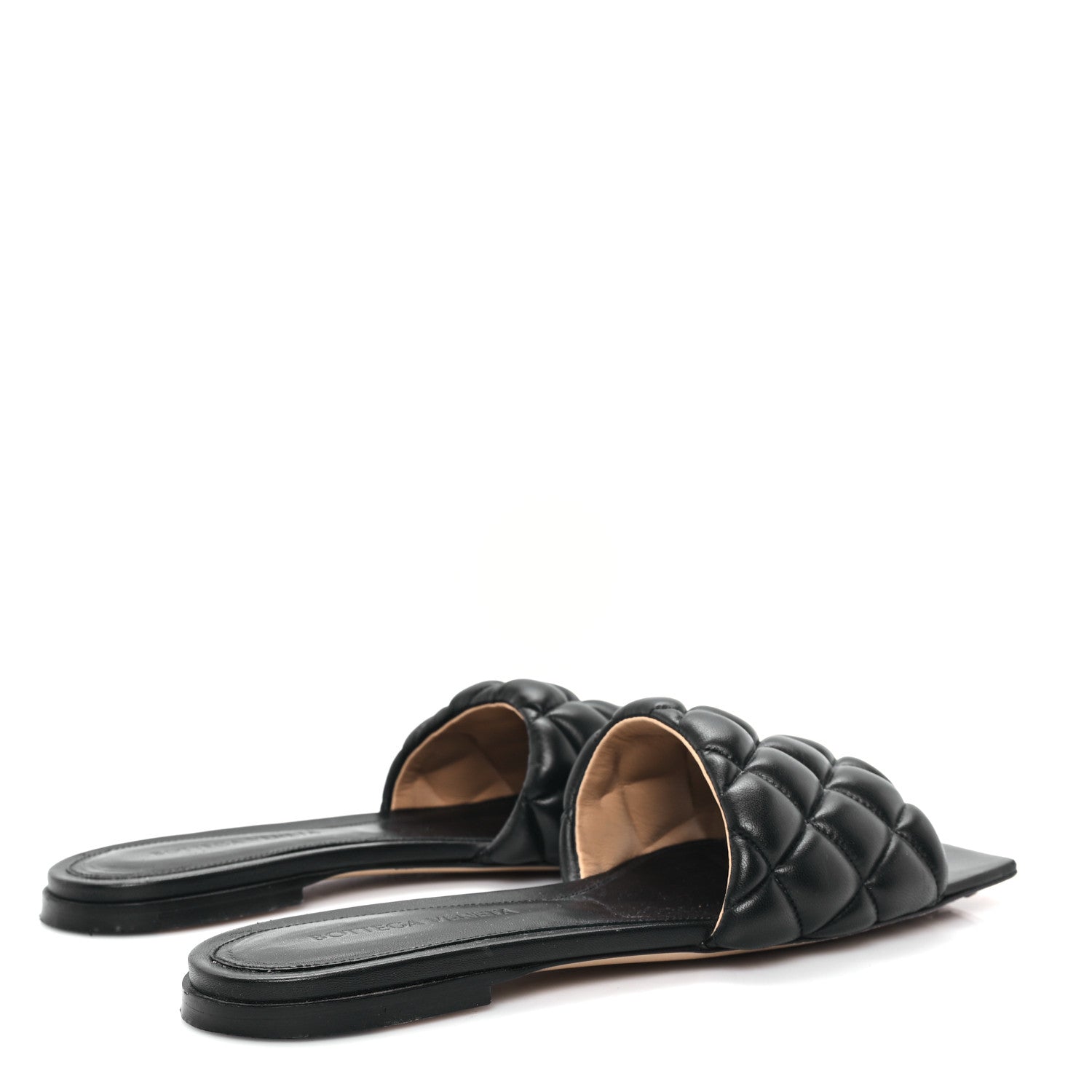 Bottega Veneta Nappa Matelasse Padded Flat Sandals 38 Black 5 of 10