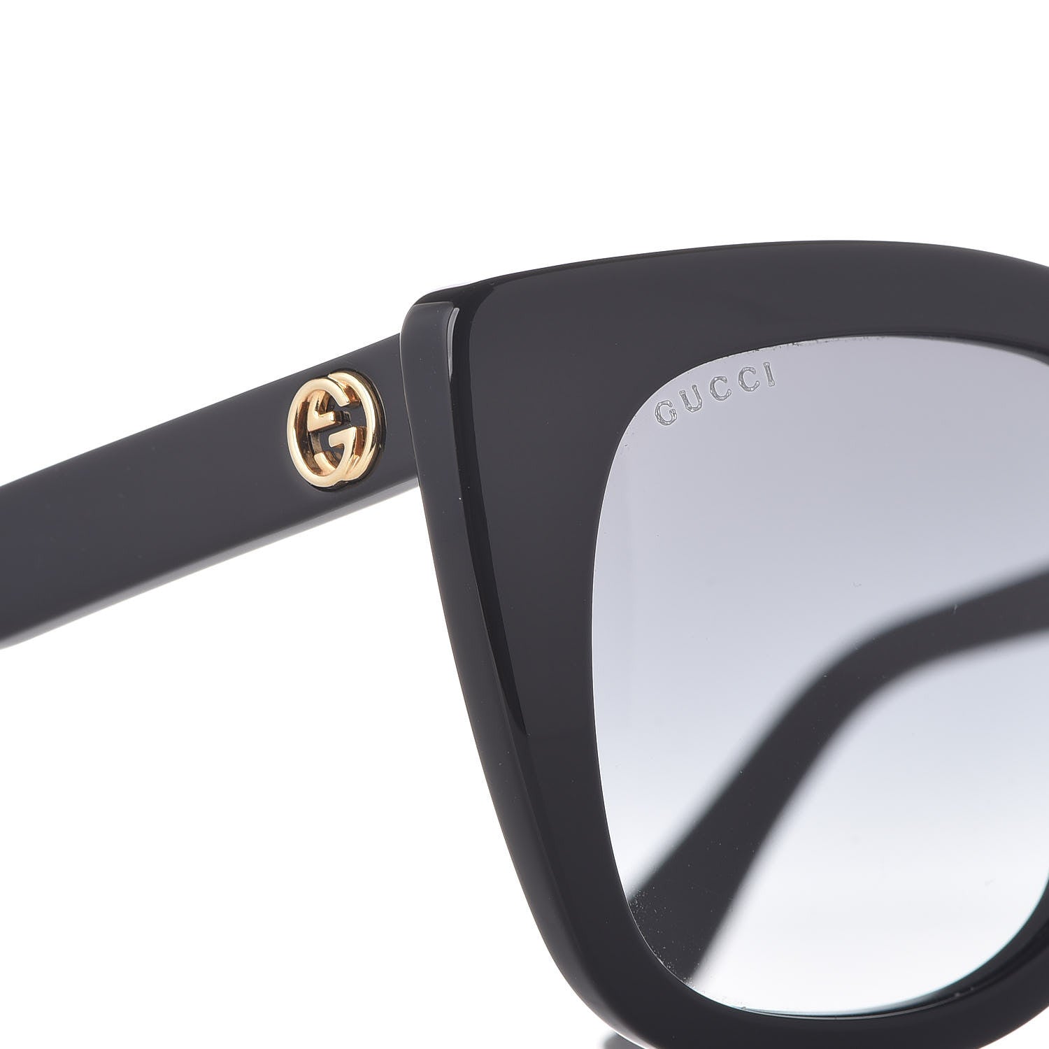 Gucci Cat Eye Sunglasses GG0163S Black 9 of 10