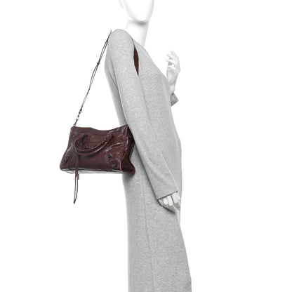 Balenciaga Agneau Arena Classic Hardware Small Le City Dark Burgundy Dark Burgundy 2 of 10