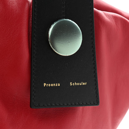Proenza Schouler Lambskin Large Puffy Tobo Tote Red 8 of 11
