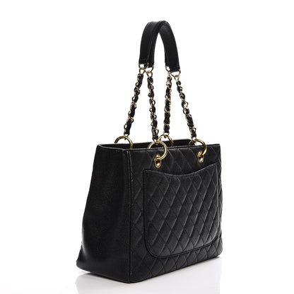 Chanel Caviar Quilted Grand Shopping Tote GST Black 3 of 11