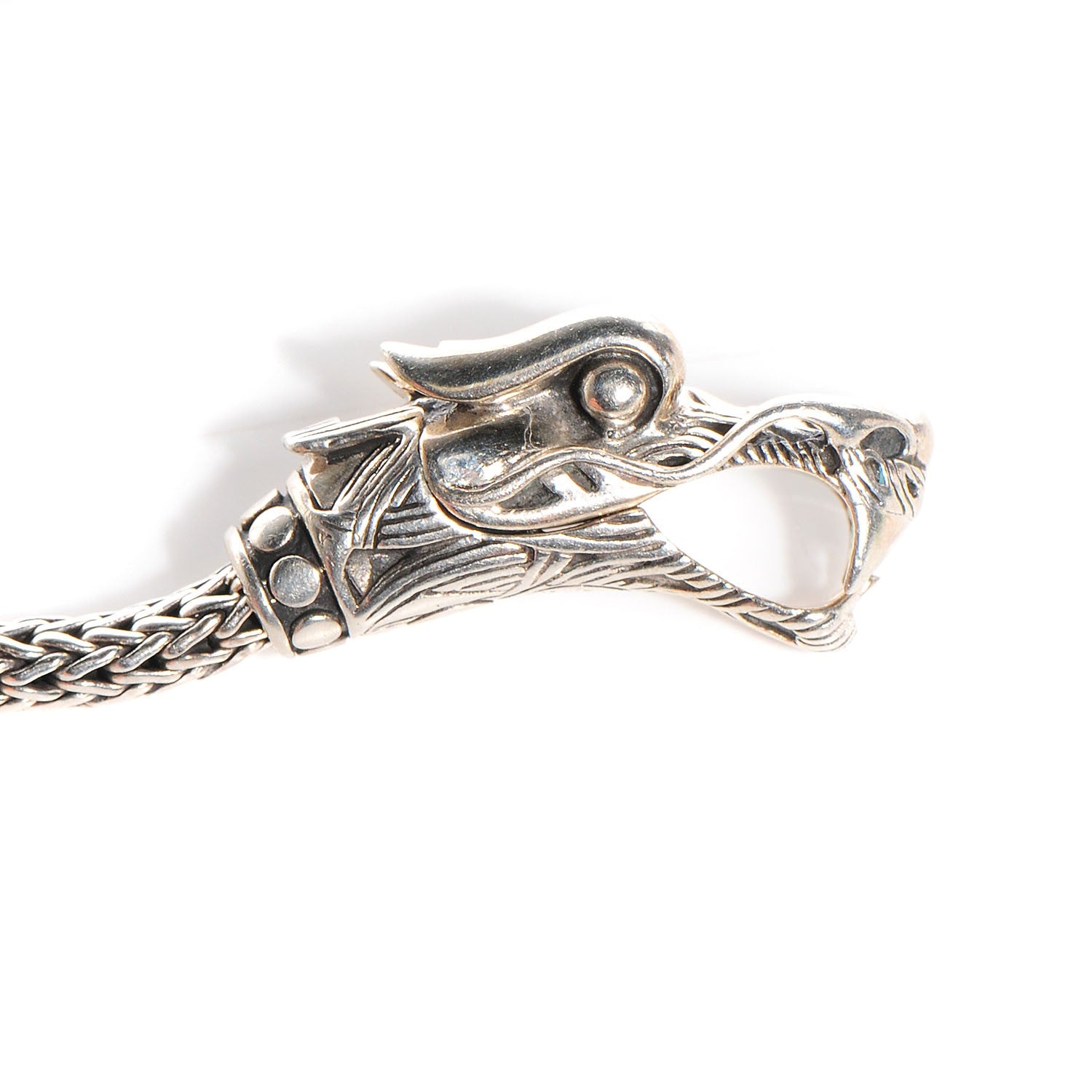 John Hardy Sterling Silver 18K Gold 20 inch Legends Naga Dragon Necklace 6 of 6