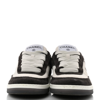 Chanel Fabric Womens Logo Sneakers 36 Black White 2 of 9