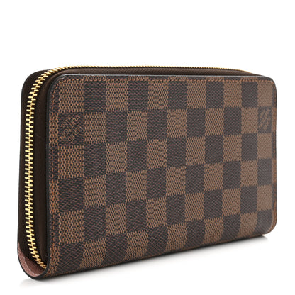 Louis Vuitton Damier Ebene Zippy Wallet Rose Ballerine 3 of 8