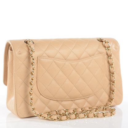 Chanel Caviar Quilted Medium Double Flap Beige Clair 5 of 16