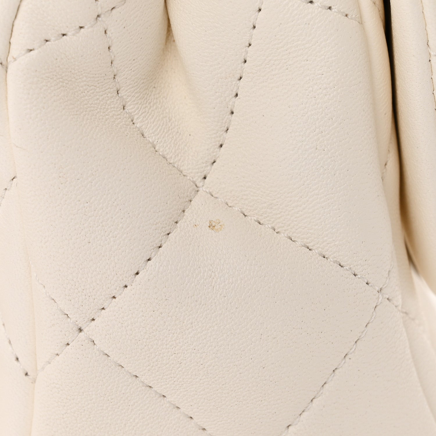 Chanel Lambskin Quilted Logo Mini Flap With Handle White 14 of 20