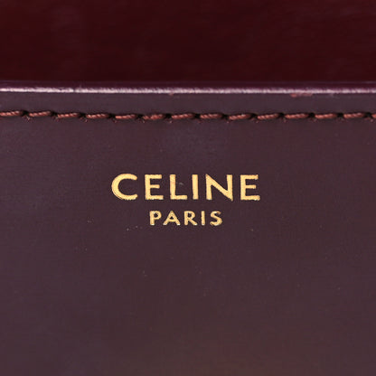 Celine Box Calfskin Teen Classic Box Flap Bag Burgundy 6 of 11