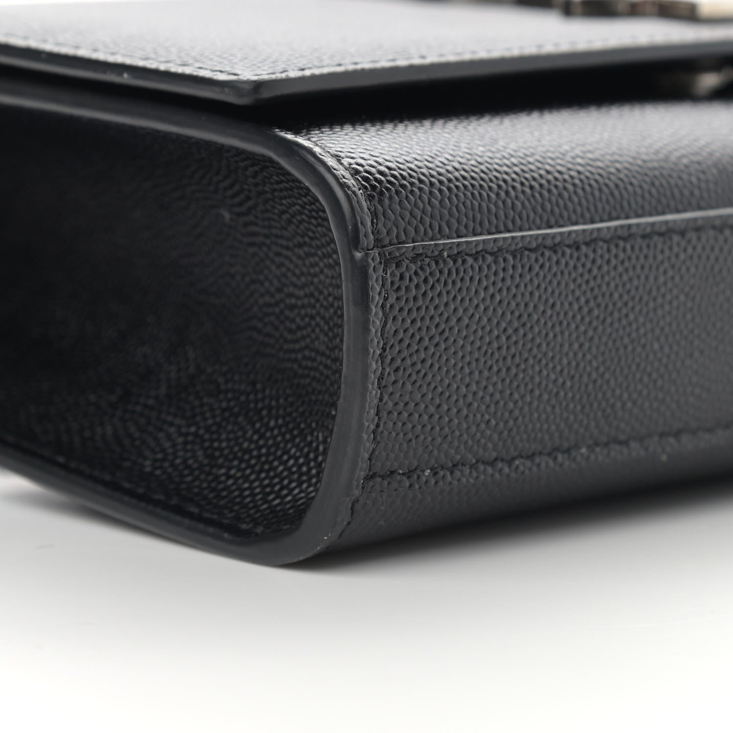 Saint Laurent Grain De Poudre Small Monogram Kate Satchel Black 9 of 12