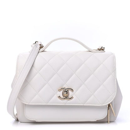 Chanel Caviar Quilted Medium Business Affinity Flap White 1 of 6