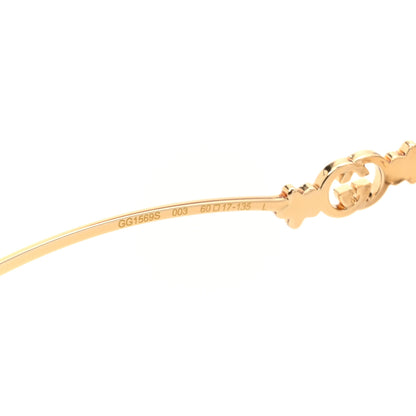 Gucci Crystals Cat Eye Sunglasses GG1569S Gold 5 of 8