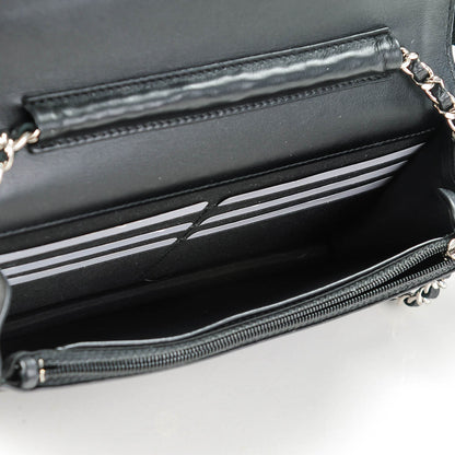 Chanel Caviar Timeless CC Wallet On Chain WOC Black 5 of 8