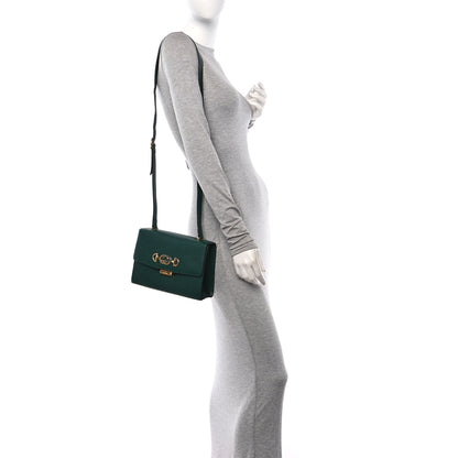 Gucci Grainy Calfskin Small Zumi Shoulder Bag Vintage Green 2 of 15