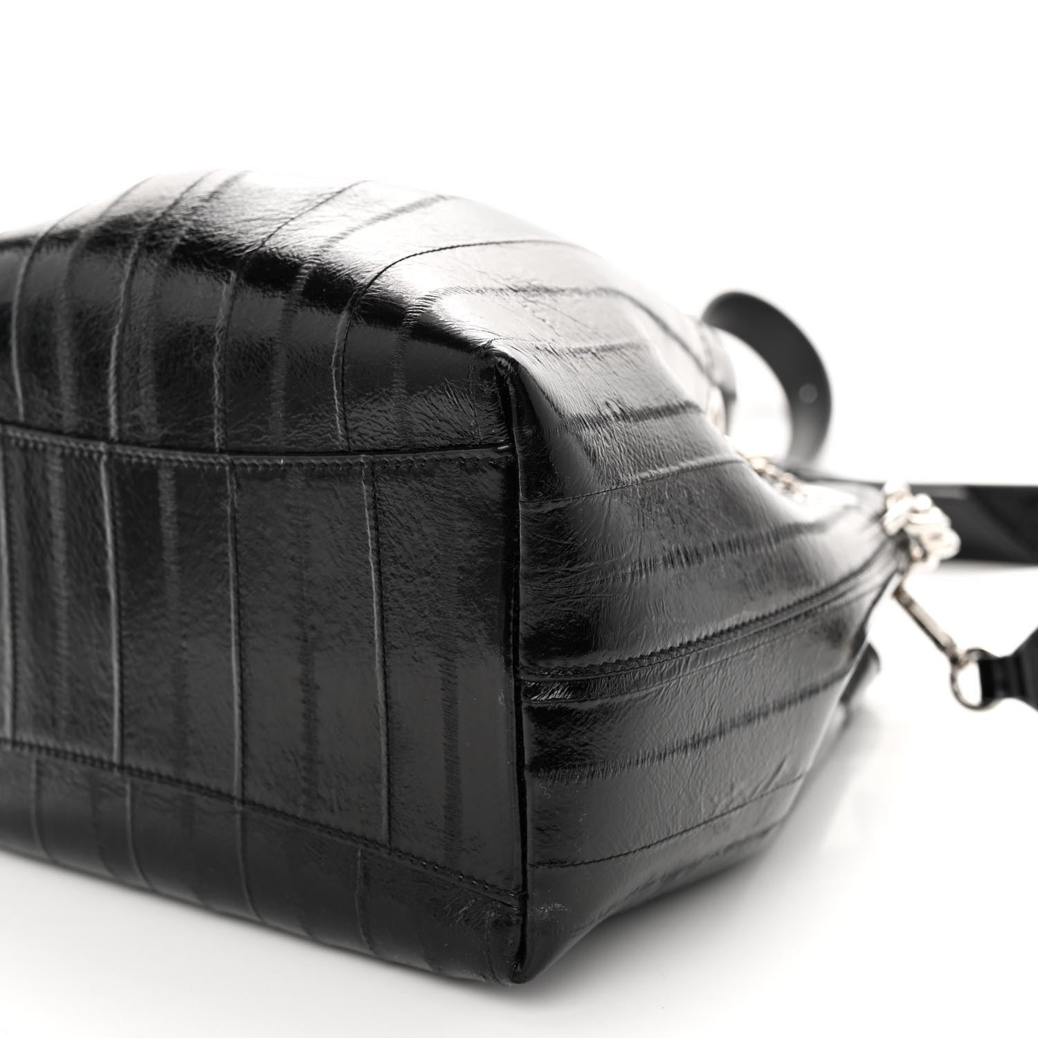 Jimmy Choo Eelskin Bon Bon Bag Bucket Bag Black 9 of 9