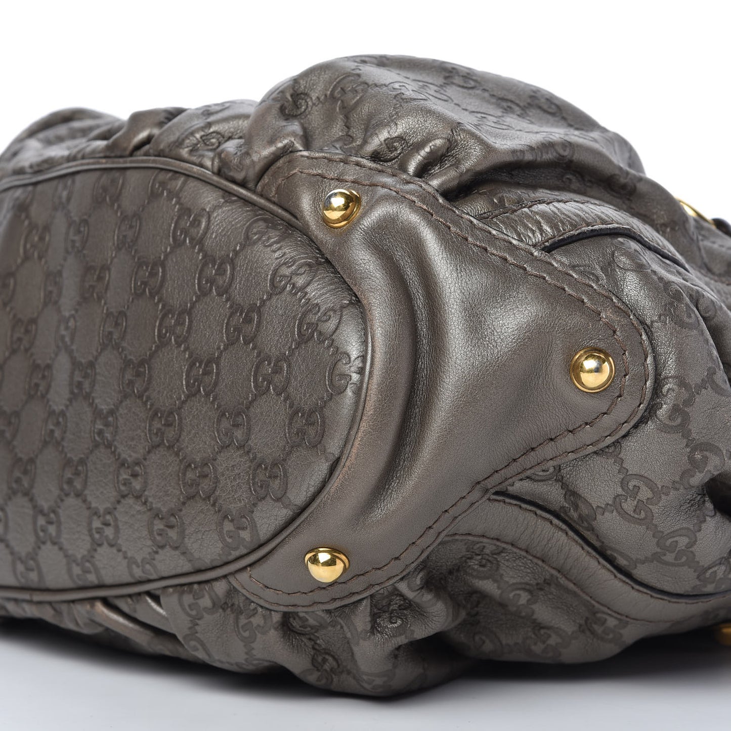Guccissima Medium Jockey Tote Grey