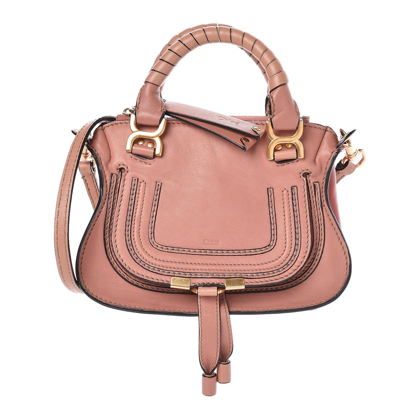 Calfskin Mini Marcie Satchel Waterlily