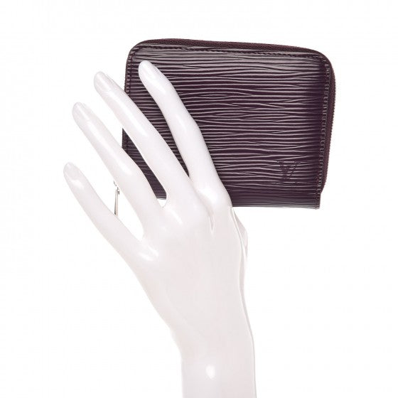 Epi Zippy Coin Purse Cassis