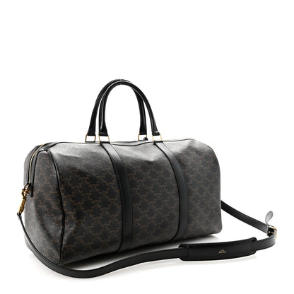 Celine Triomphe Canvas Medium Voyage Duffle Black 2 of 8