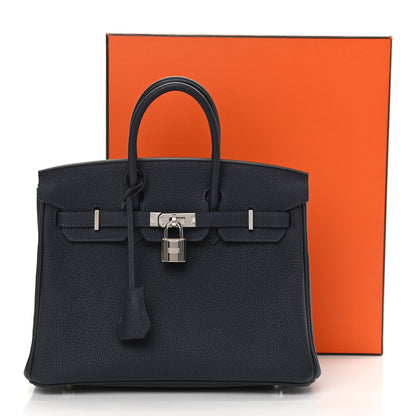 Hermes Togo Birkin 25 Bleu Nuit 11 of 11