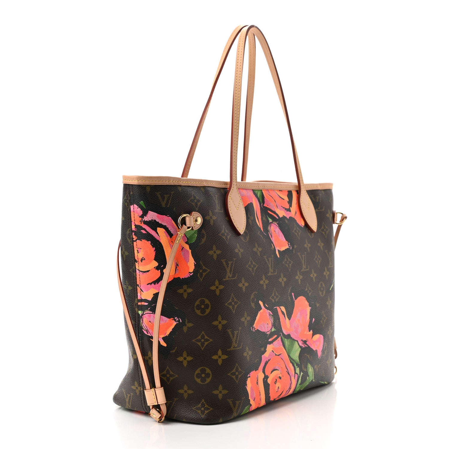 Louis Vuitton Monogram Roses Neverfull MM 7 of 21