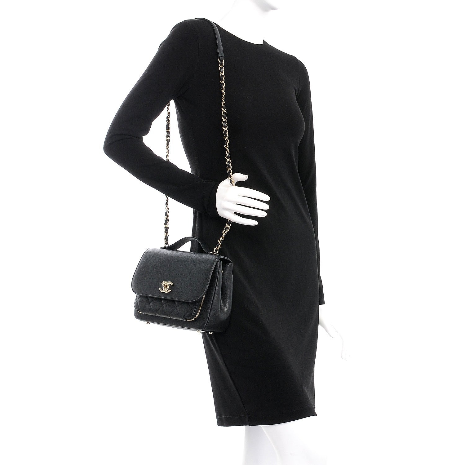 Chanel Caviar Quilted Medium Business Affinity Flap Black 2 of 8