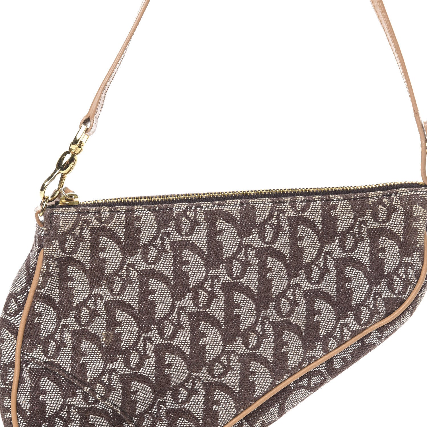 Christian Dior Monogram Mini Saddle Pochette Brown 9 of 11