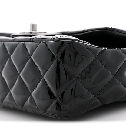 Chanel Patent Calfskin Quilted Mini Rectangular Flap Black 10 of 11