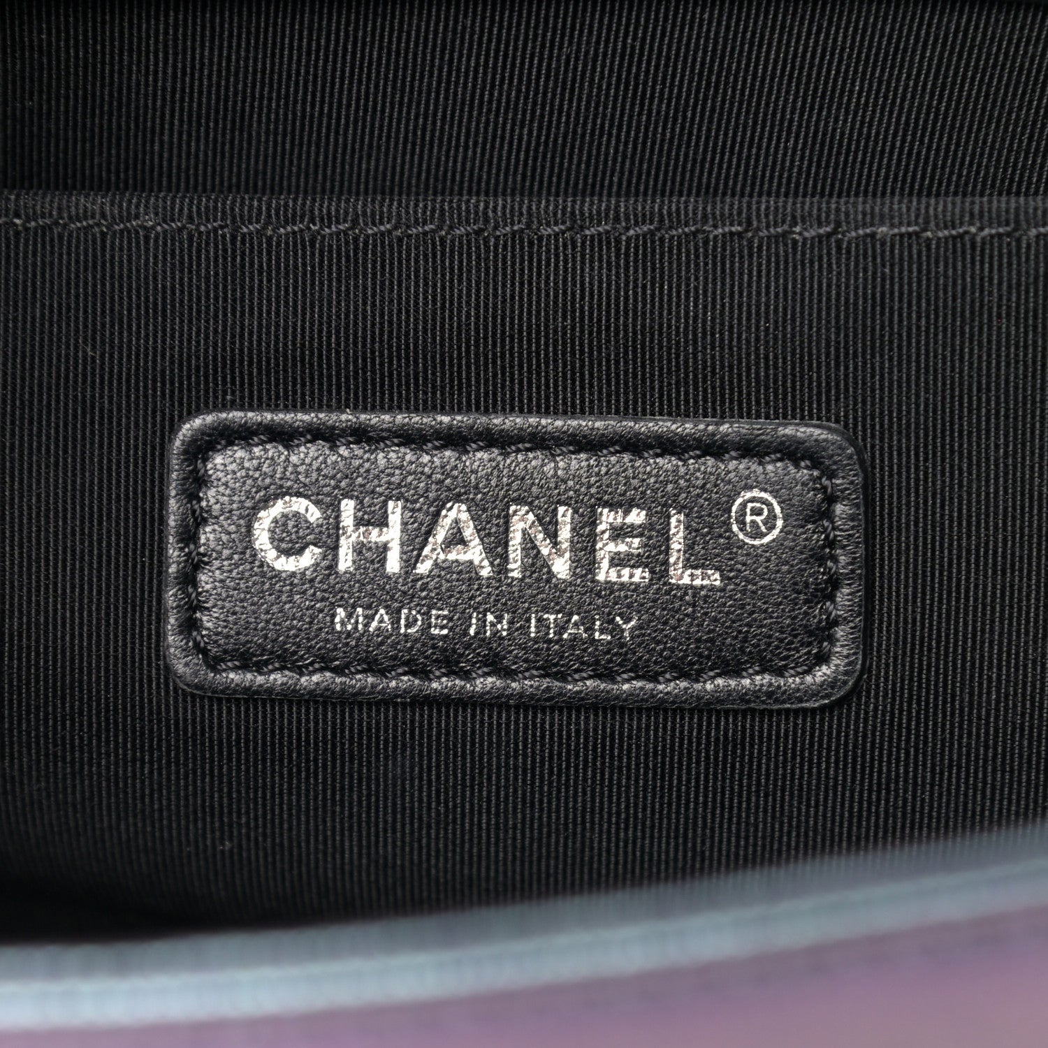 Chanel Iridescent Goatskin Quilted Medium Boy Flap Purple 6 of 12