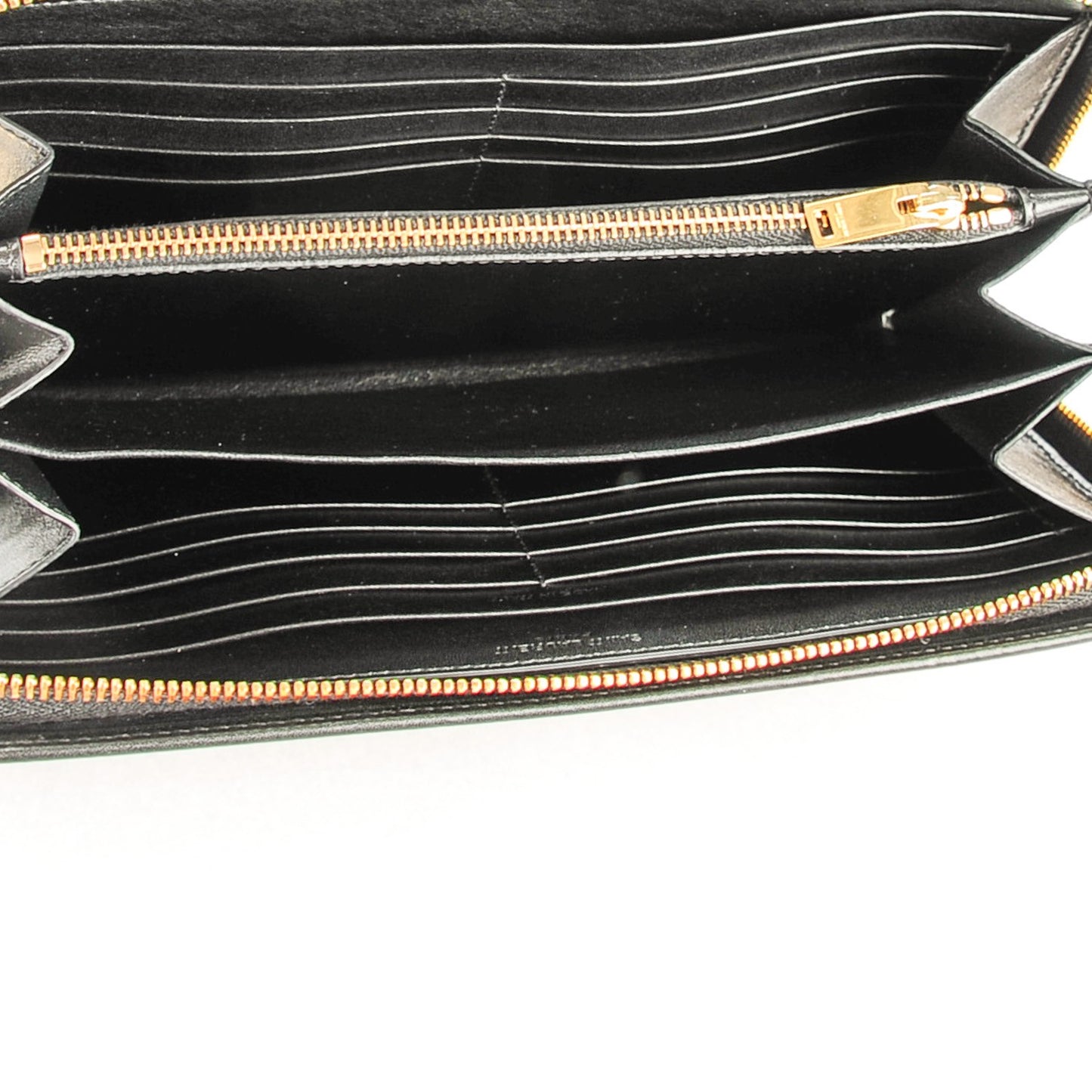 Calfskin Classic Zip Around Wallet Black