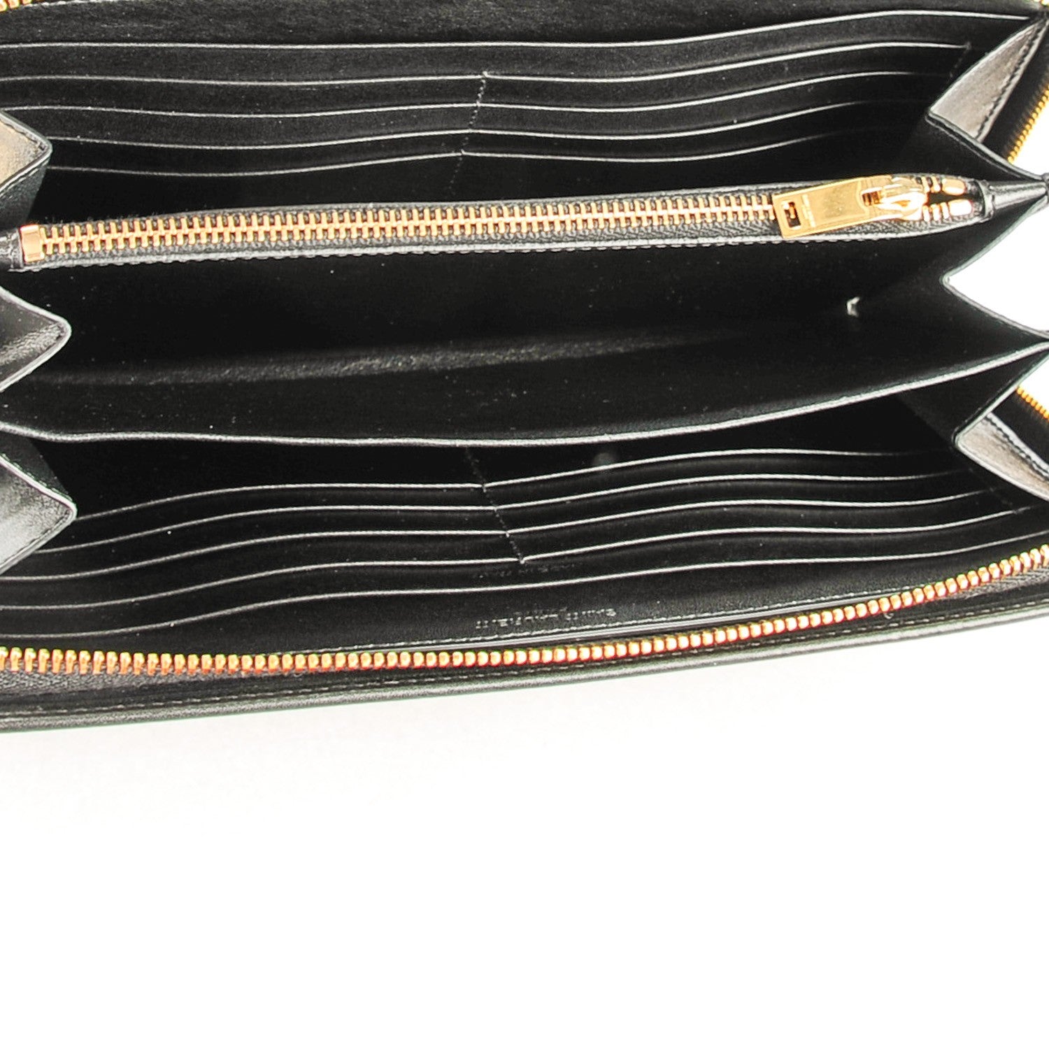 Saint Laurent Calfskin Classic Zip Around Wallet Black 5 of 7