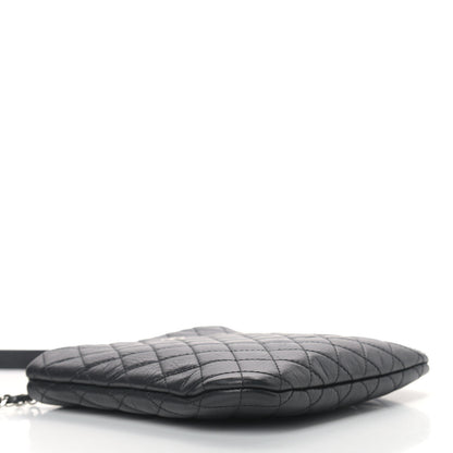 Chanel Aged Calfskin Quilted Crossbody Bag Black 4 of 13