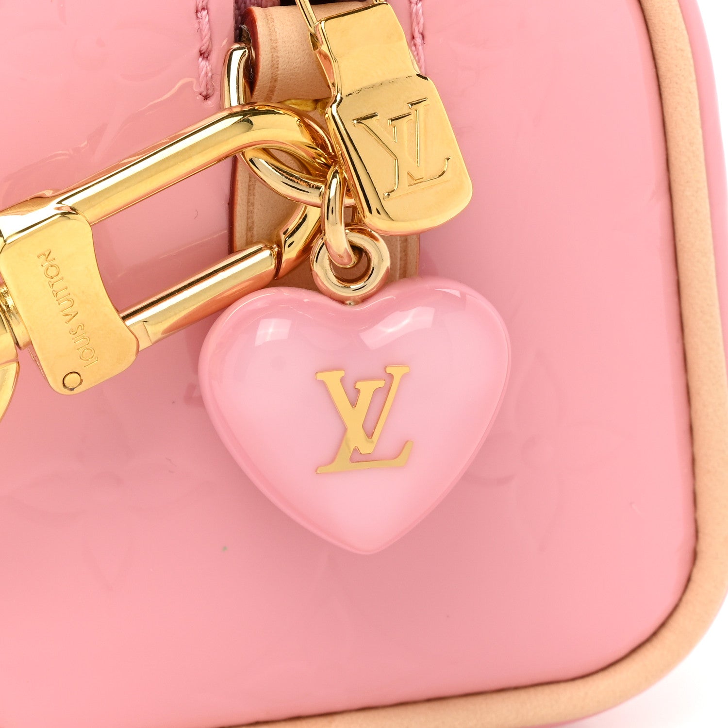 Louis Vuitton Vernis Monogram Nano Speedy Mochi Pink 10 of 11