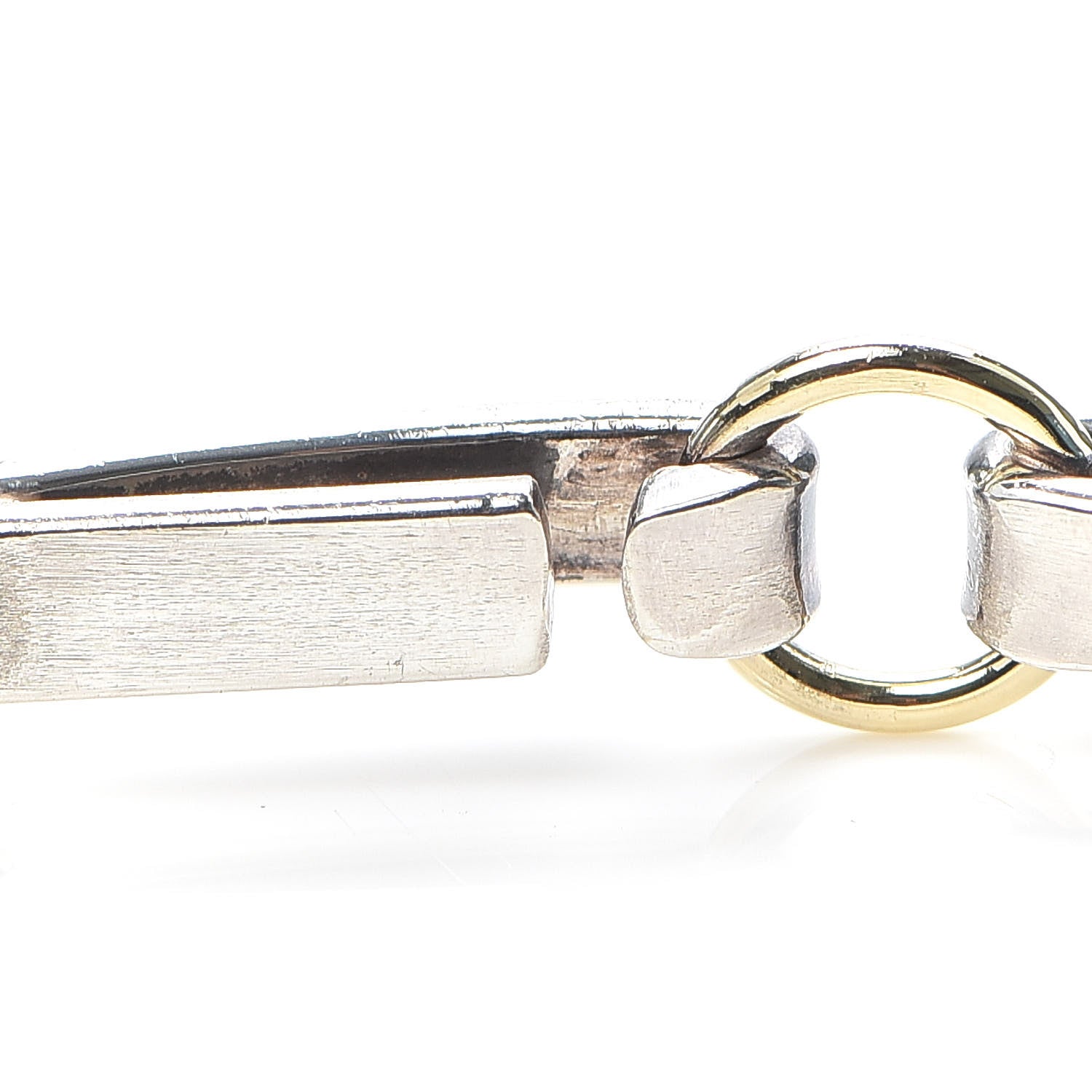 Tiffany Sterling Silver 18K Yellow Gold Hook Bangle Bracelet 5 of 5